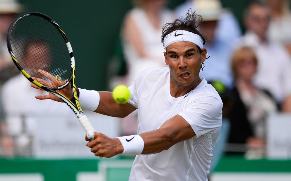 Rafa Nadal ya gana en hierba